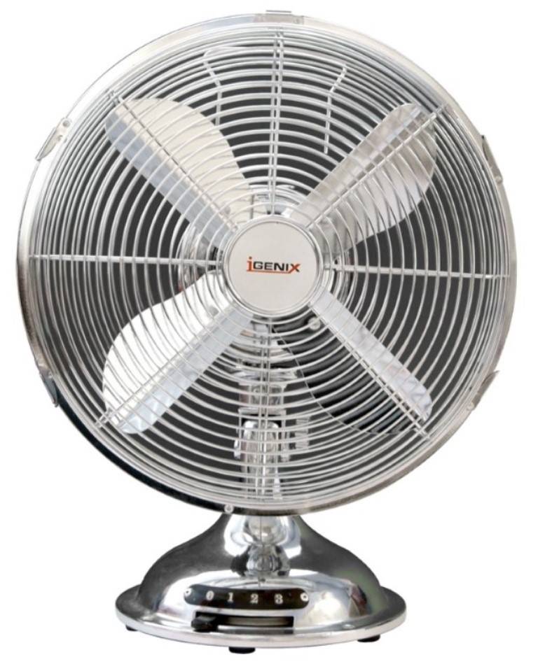Cooling Fan 12 Inch Desk Fan Chrome