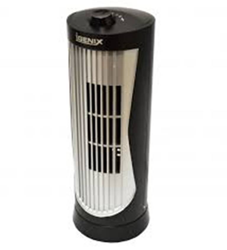 Cooling Fan 12 Inch Mini Tower Fan Black And Silver