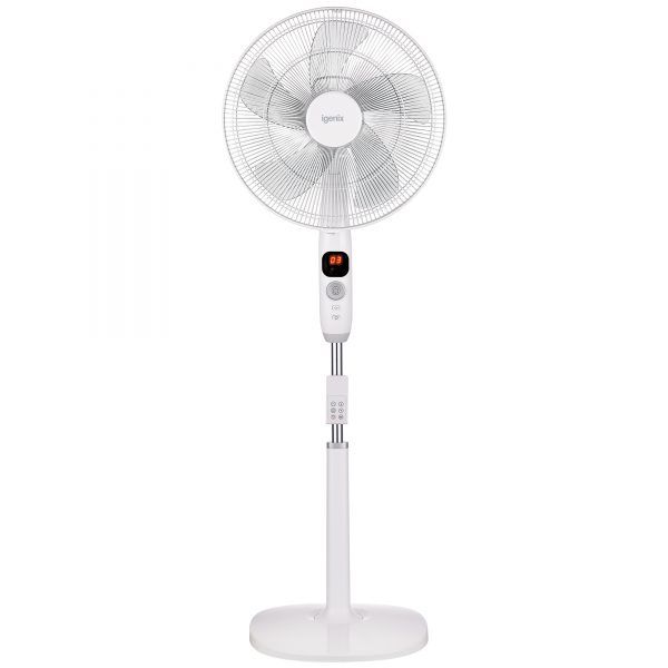 Cooling Fan 16 Inch Dc Motor Pedestal Fan White