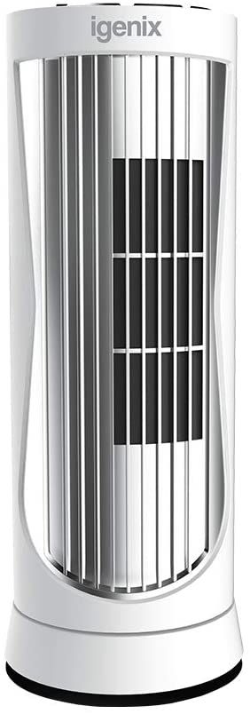 Cooling Fan 12 Inch Mini Tower Fan With 8h Timer White/silver