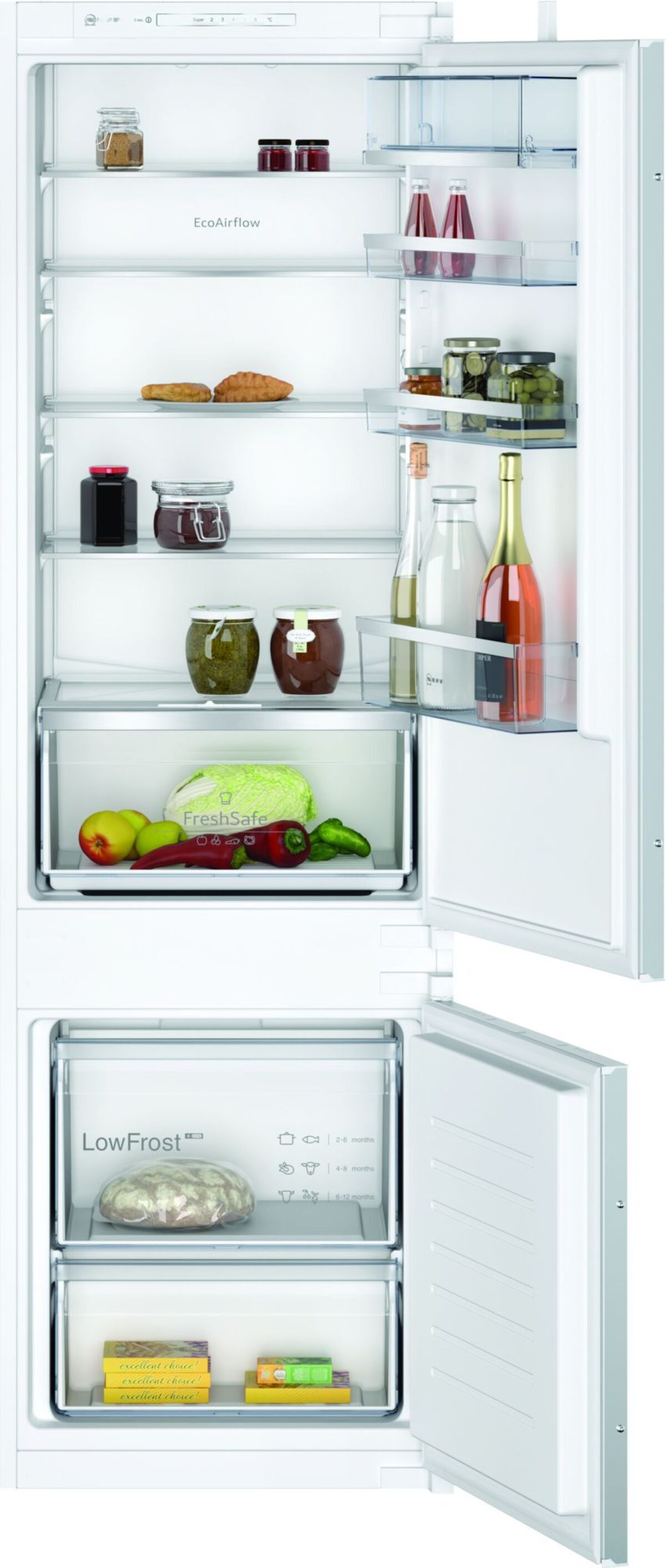 70/30 Split Built-In Fridge Freezer