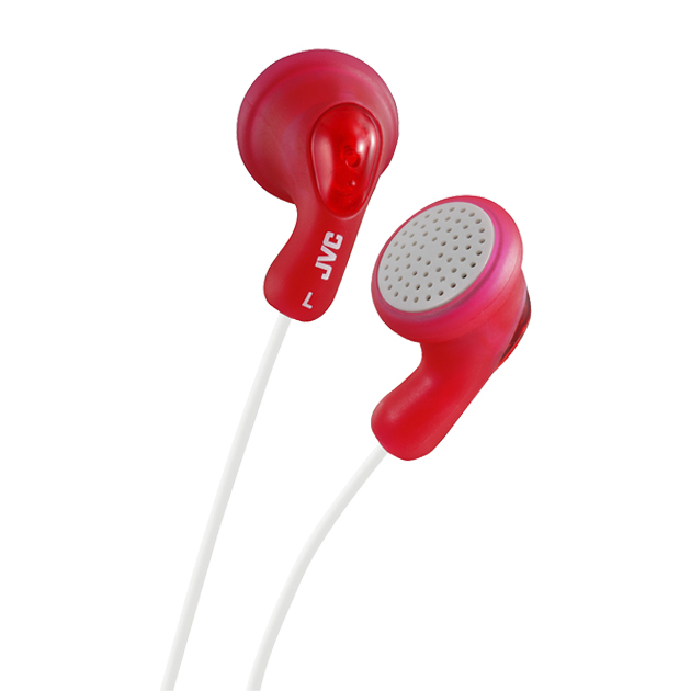 Headphone (dno) Gumy Stereo Headphones Raspberry Red