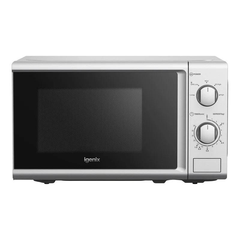 Conventional 20 Litre 800w Manual Microwave Silver