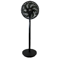 Cooling Fan 12 Inch 7 Bladed Pedestal Fan Black