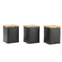 Houseware Toronto 3 Piece Set Black