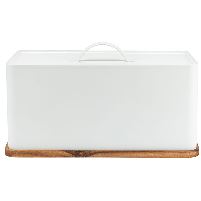 Houseware Toronto Bread Bin W Board White